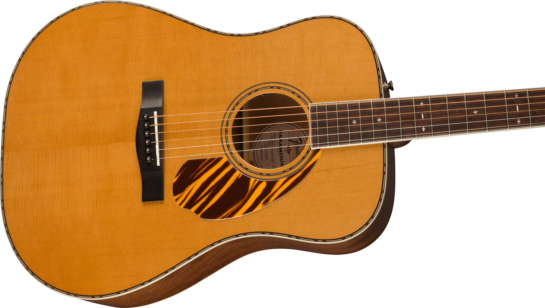 Fender Pd-220e Paramount Dreadnought Epicea Acajou Ova - Natural - Guitare Electro Acoustique - Variation 2