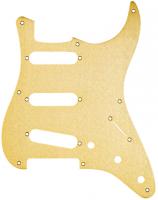 Pickguard Stratocaster SSS '50s Vintage 8-Hole - Gold Anodized