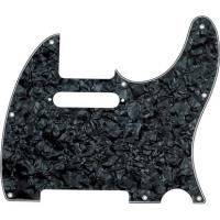 8-Hole Mount Multi-Ply Telecaster Pickguards - Black Moto