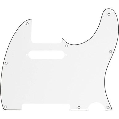 Pickguard Fender 8-Hole Mount Multi-Ply Telecaster Pickguards - Parchment