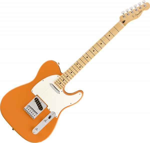 Player Telecaster MEX MN capri orange Televorm elektrische