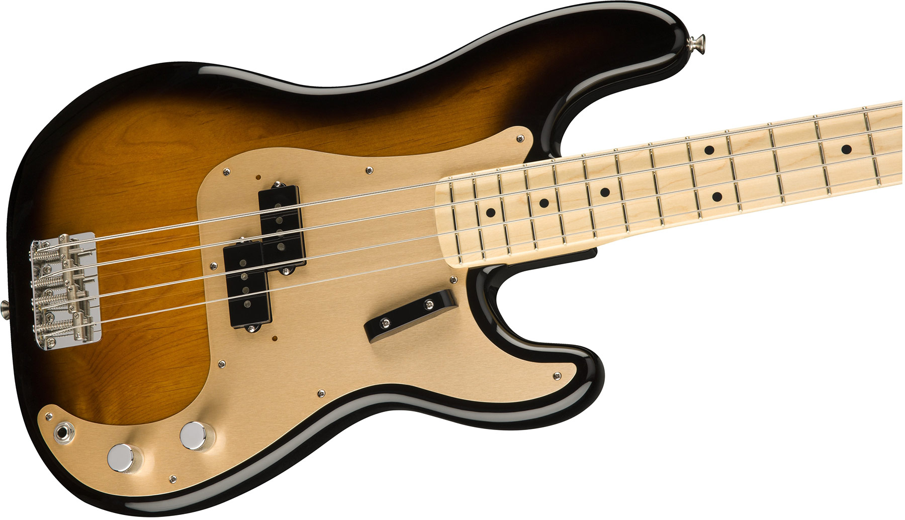 Fender Precision Bass '50s American Original Usa Mn - 2-color Sunburst - Basse Électrique Solid Body - Variation 1