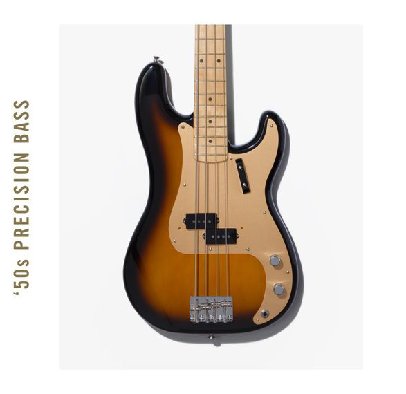 Fender Precision Bass '50s American Original Usa Mn - 2-color Sunburst - Basse Électrique Solid Body - Variation 3