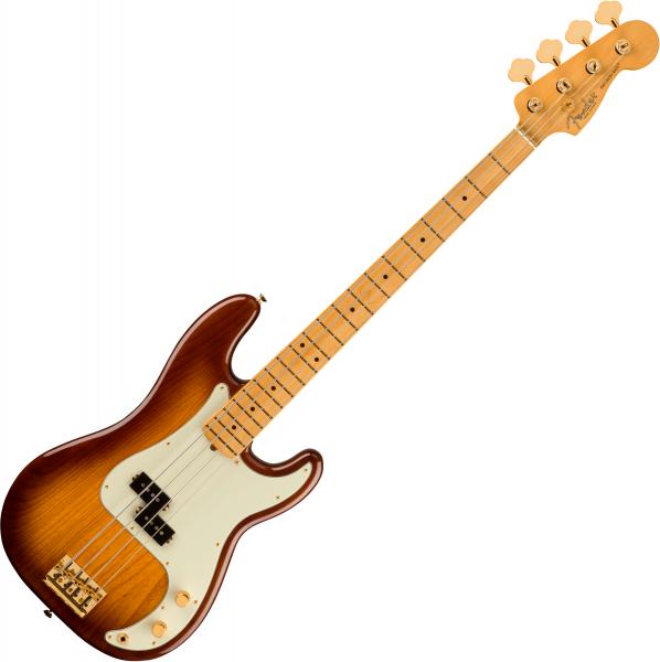Basse électrique solid body Fender 75th Anniversary Commemorative Precision Bass Ltd (USA, MN) - 2-color bourbon burst