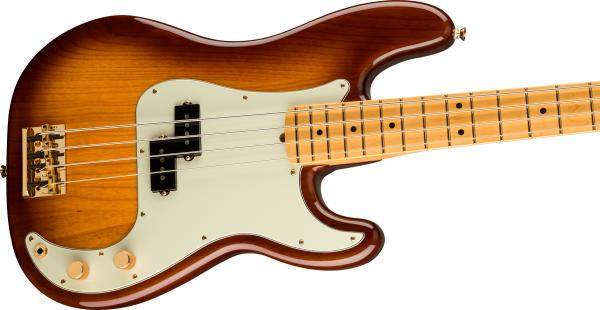 Basse électrique solid body Fender 75th Anniversary Commemorative Precision Bass Ltd (USA, MN) - 2-color bourbon burst