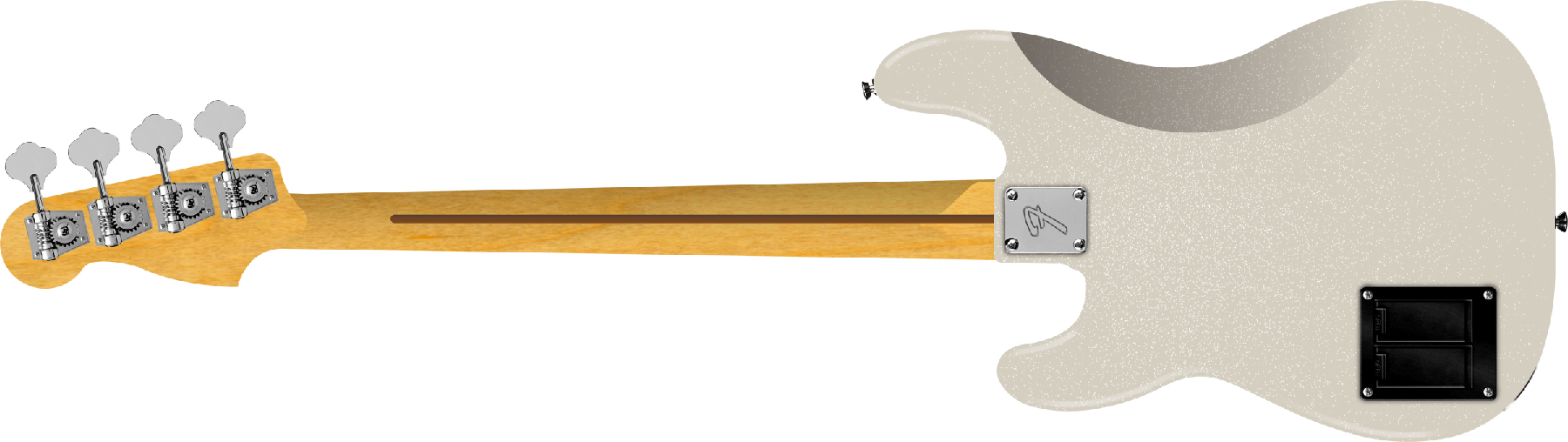 Fender Precision Bass Active Player Ii Modified Mex Rw - Olympic Pearl - Basse Électrique Solid Body - Variation 1