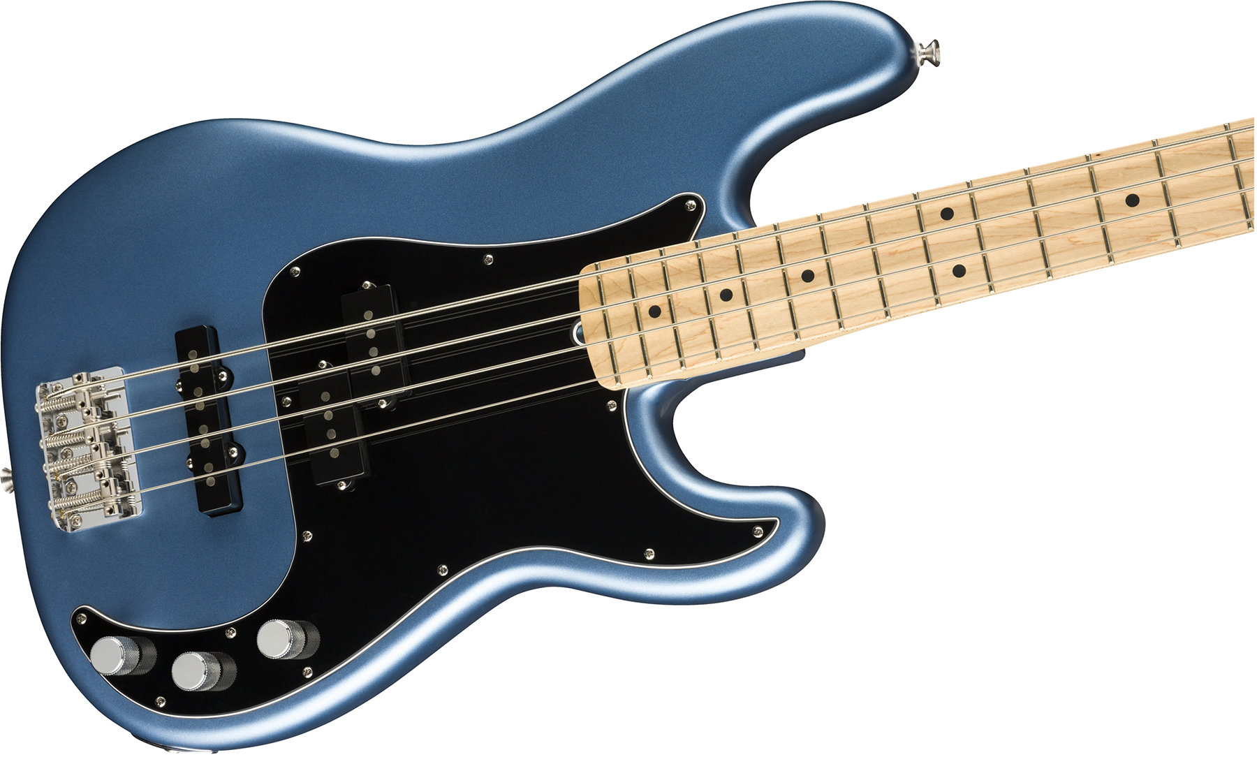 Fender Precision Bass American Performer Usa Mn - Satin Lake Placid Blue - Basse Électrique Solid Body - Variation 2