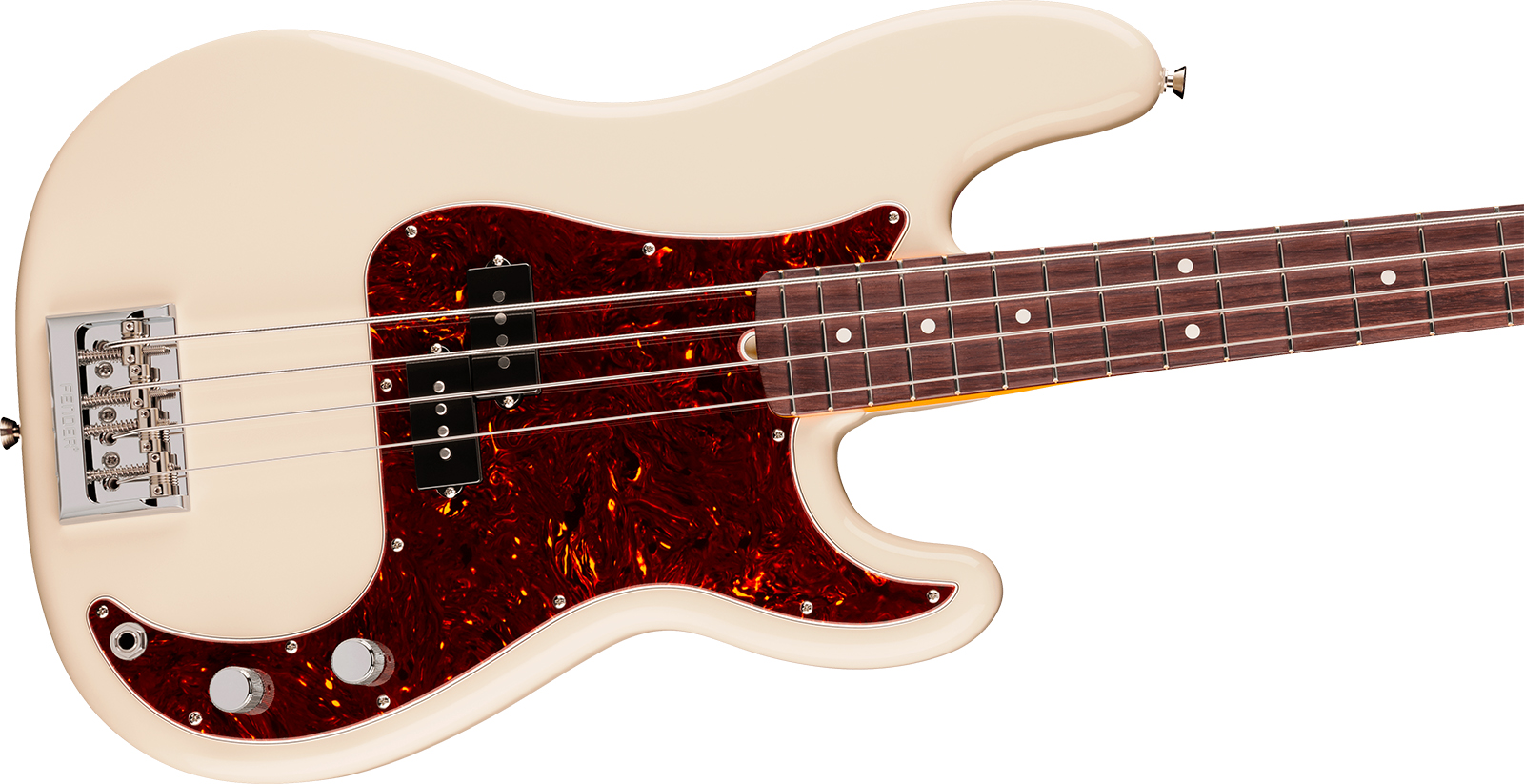 Fender Precision Bass American Pro. Usa Rw - Olympic White - Basse Électrique Solid Body - Variation 2