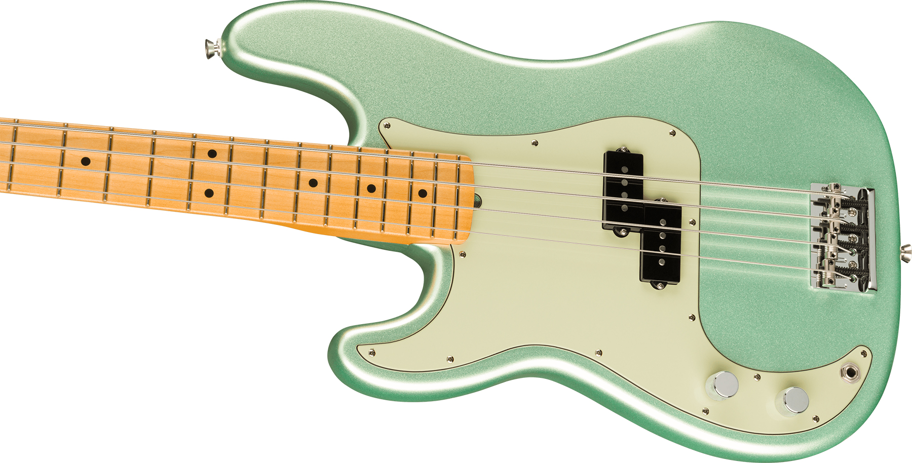 Fender Precision Bass American Professional Ii Lh Gaucher Usa Mn - Mystic Surf Green - Basse Électrique Solid Body - Variation 2