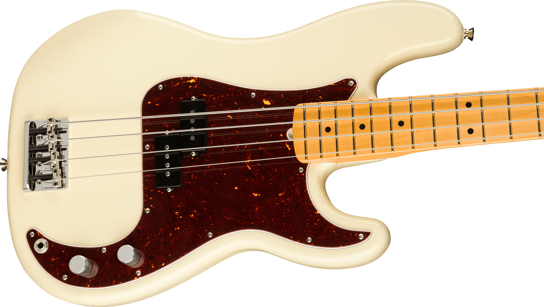 Fender Precision Bass American Professional Ii Usa Mn - Olympic White - Basse Électrique Solid Body - Variation 2
