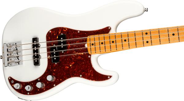 Basse électrique solid body Fender American Ultra Precision Bass (USA, MN) - arctic pearl