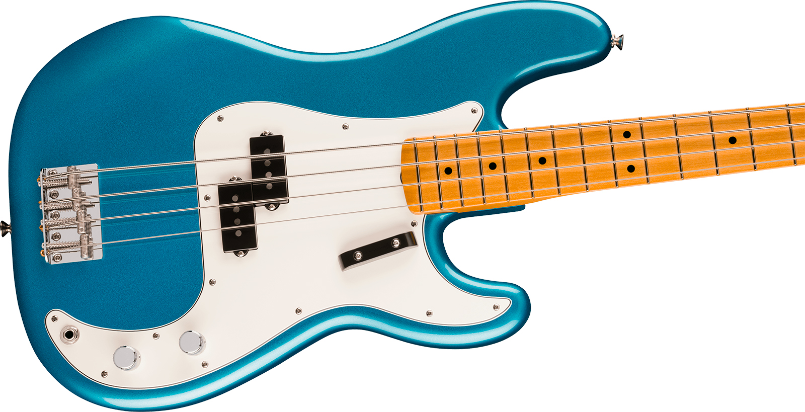 Fender Precision Bass Late 60s Vintera 3 Mex Mn - Lake Placid Blue - Basse Électrique Solid Body - Variation 2