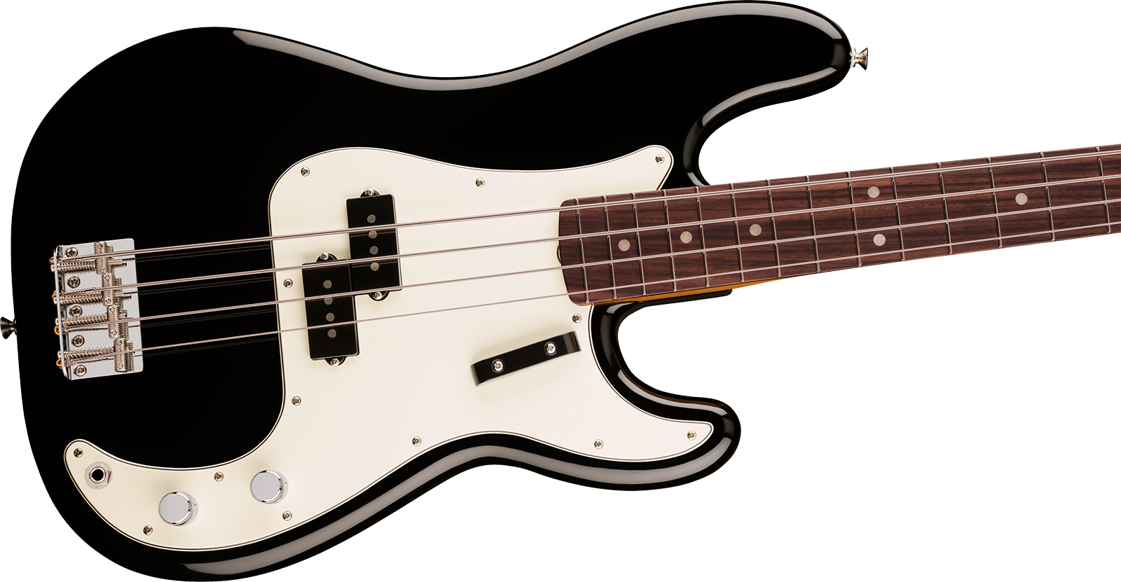 Fender Precision Bass Late 60s Vintera 3 Mex Rw - Black - Basse Électrique Solid Body - Variation 2
