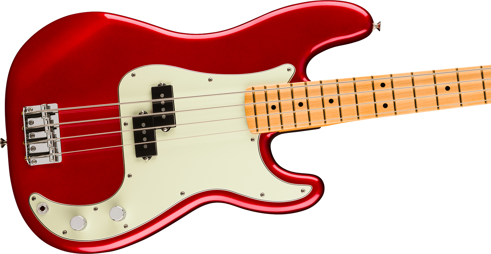 Fender Precision Bass Player Ii 75th Ann. Mex Ht 2s Mn - Candy Apple Red - Basse Électrique Solid Body - Variation 2