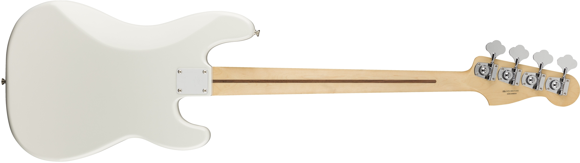 Fender Precision Bass Player Lh Gaucher Mex Pf - Polar White - Basse Électrique Solid Body - Variation 1