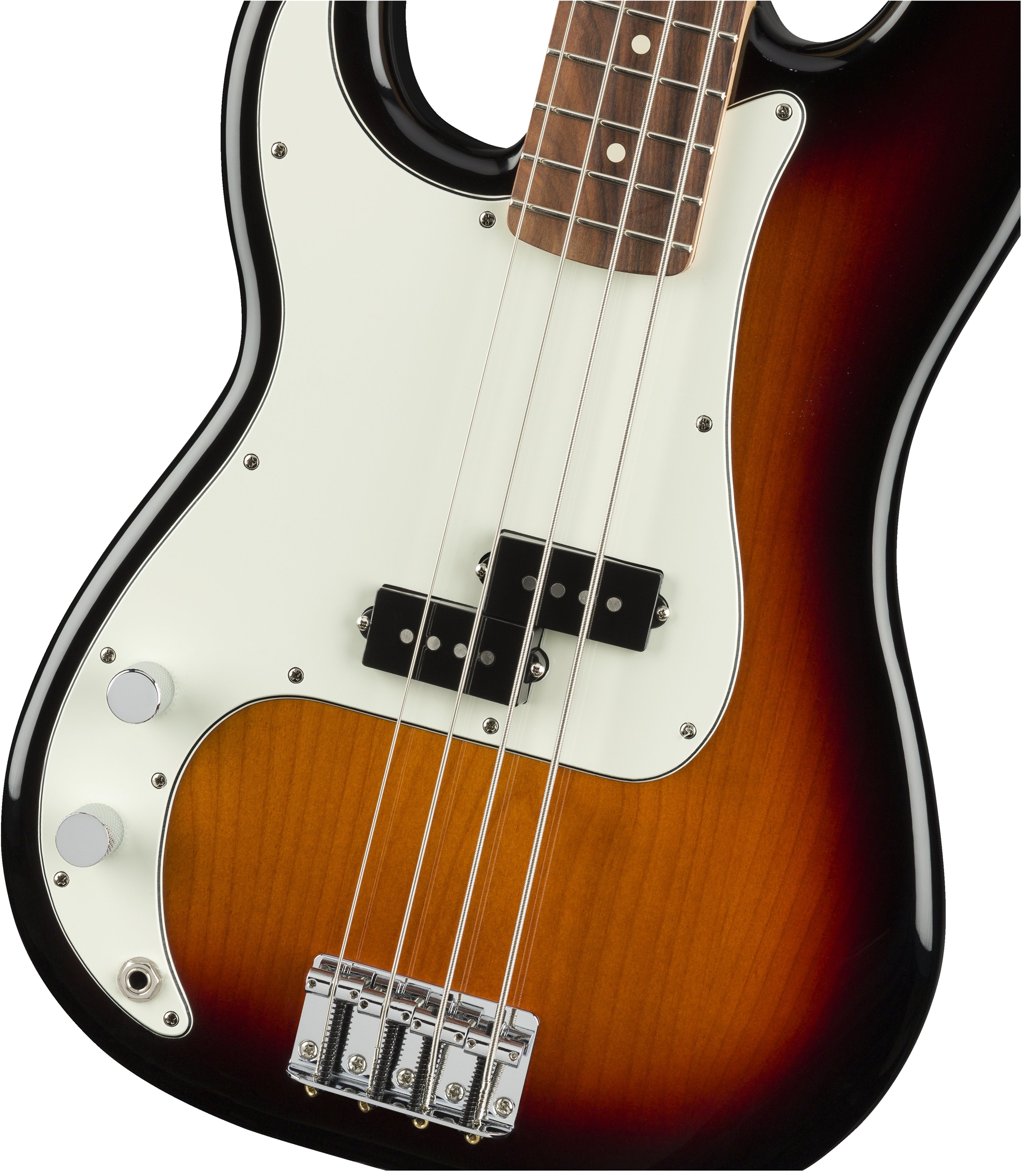 Fender Precision Bass Player Lh Gaucher Mex Pf - 3-color Sunburst - Basse Électrique Solid Body - Variation 2