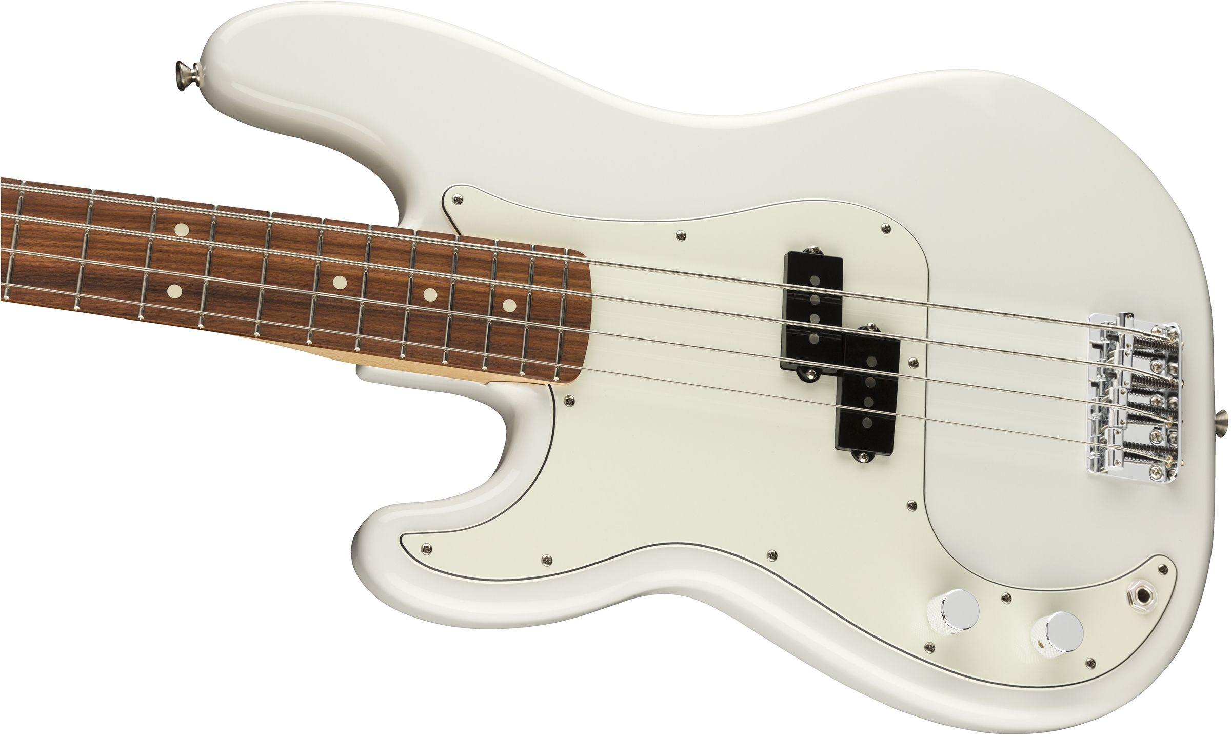 Fender Precision Bass Player Lh Gaucher Mex Pf - Polar White - Basse Électrique Solid Body - Variation 3