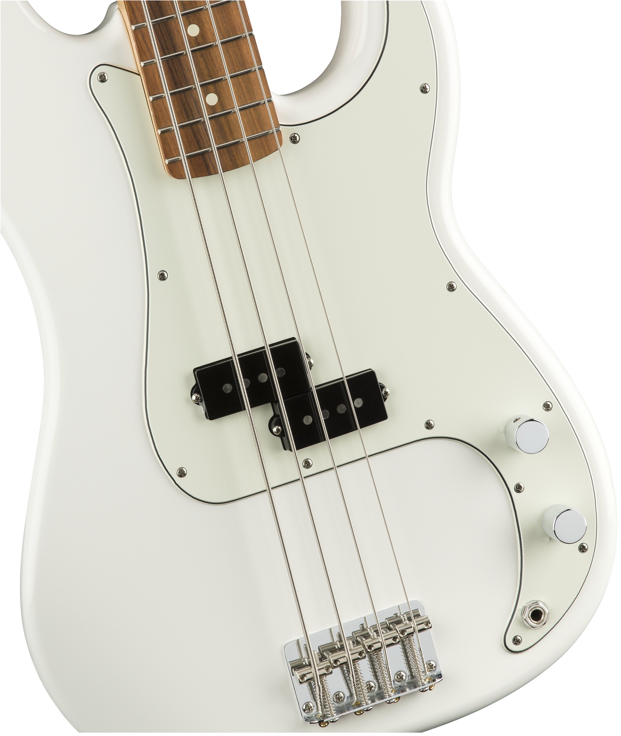 Fender Precision Bass Player Mex Pf - Polar White - Basse Électrique Solid Body - Variation 2