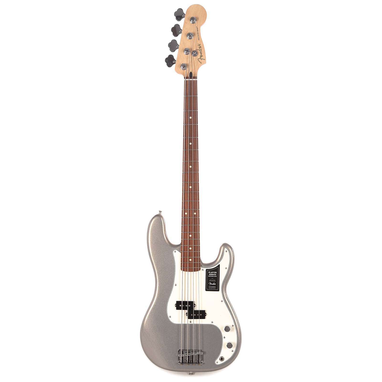 Fender Precision Bass Player Mex Pf - Silver - Basse Électrique Solid Body - Variation 2