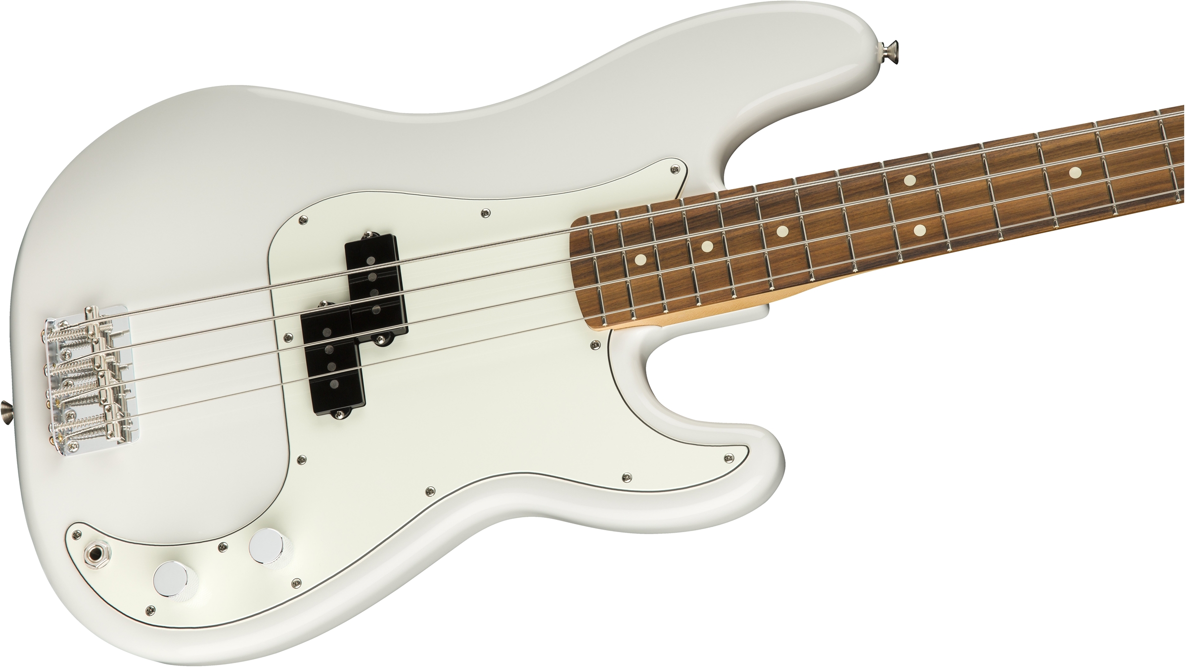 Fender Precision Bass Player Mex Pf - Polar White - Basse Électrique Solid Body - Variation 3