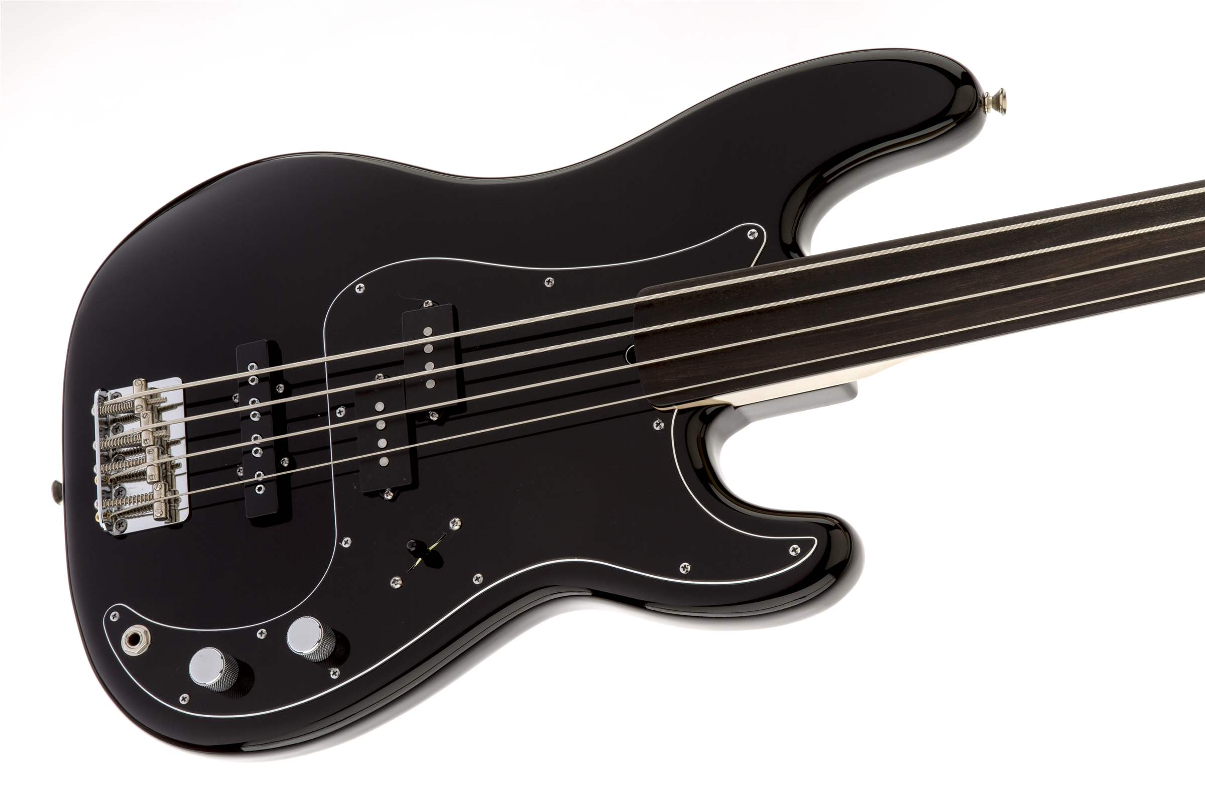 Fender Precision Bass Tony Franklin Fretless Black - Black - Basse Électrique Solid Body - Variation 2