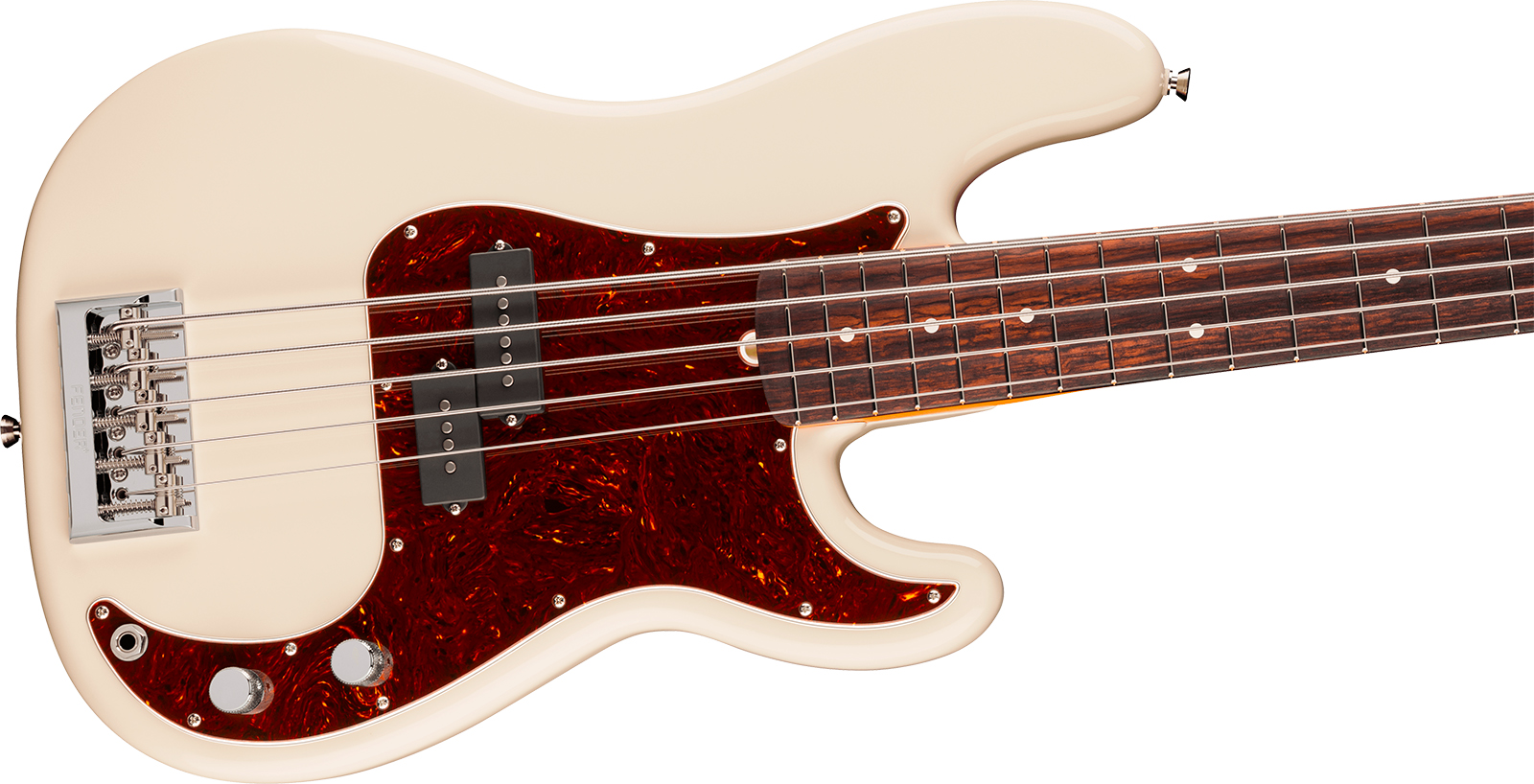 Fender Precision Bass V American Pro. Usa 5c Rw - Olympic White - Basse Électrique Solid Body - Variation 2
