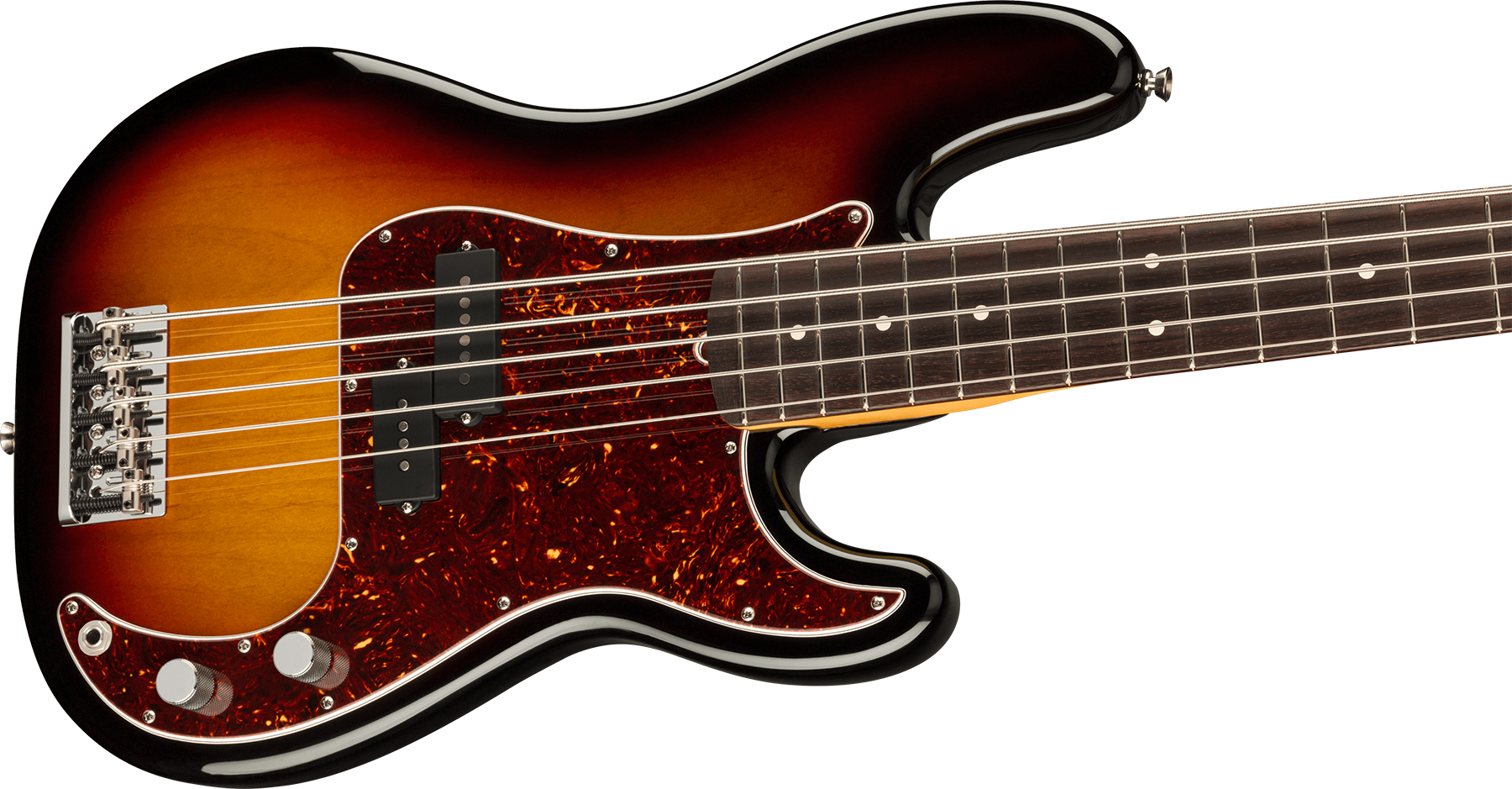 Fender Precision Bass V American Professional Ii Usa 5-cordes Rw - 3-color Sunburst - Basse Électrique Solid Body - Variation 2