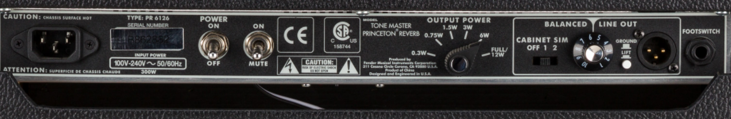 Fender Princeton Reverb Tone Master 0.3/0.75/1.5/3/6/12w 1x10 - Ampli Guitare Électrique Combo - Variation 4