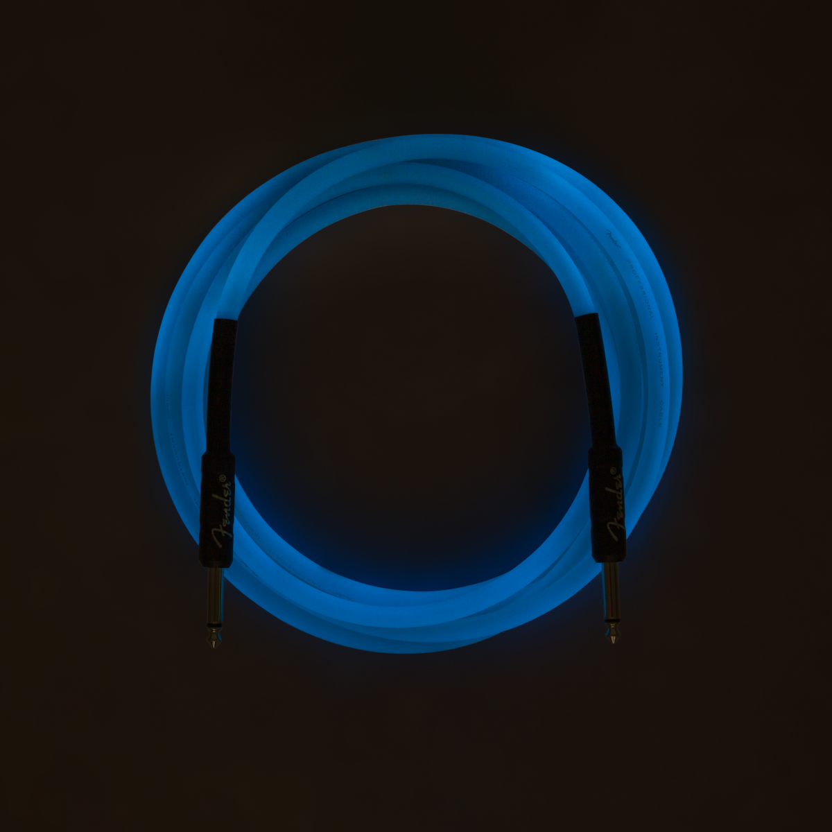Fender Pro Glow In The Dark Instrument Cable Droit/droit 10ft Blue - CÂble - Variation 3