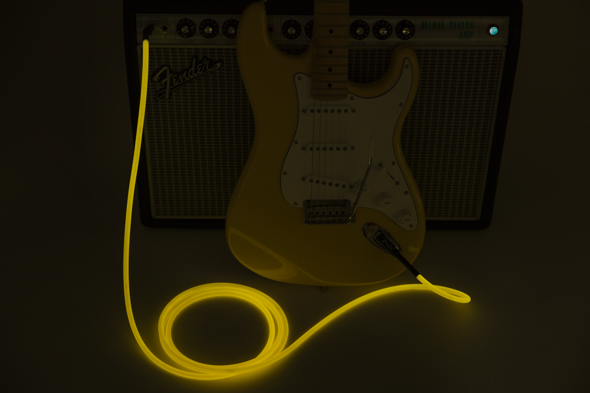 Fender Pro Glow In The Dark Instrument Cable Droit/droit 10ft Orange - CÂble - Variation 3
