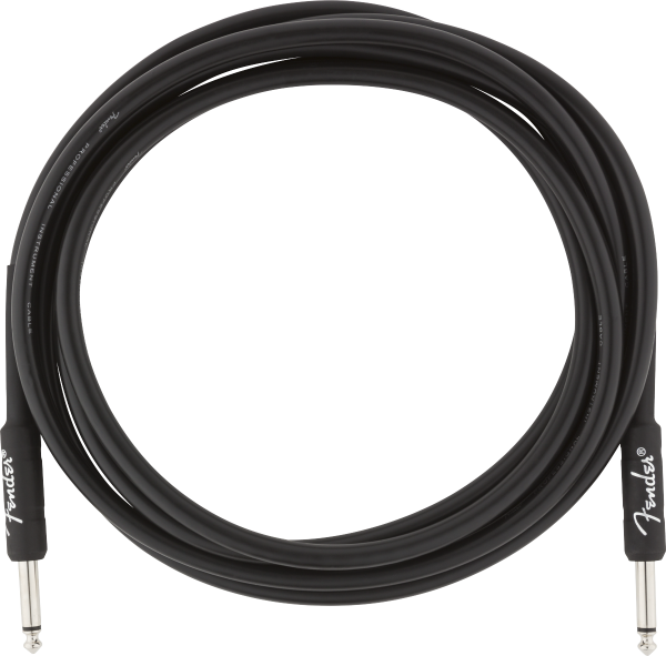 Câble Fender Professional Instrument Cable, Straight/Straight, 10ft - Black