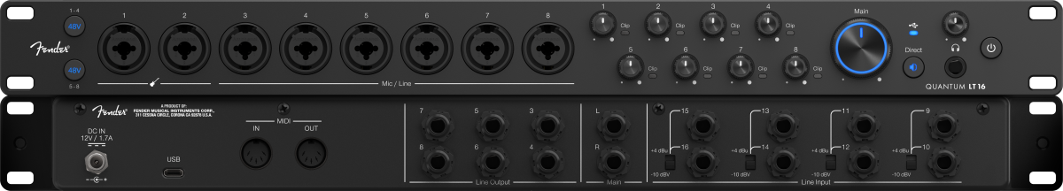 Fender Quantum Lt 16 Usb-c - Carte Son Usb - Variation 1