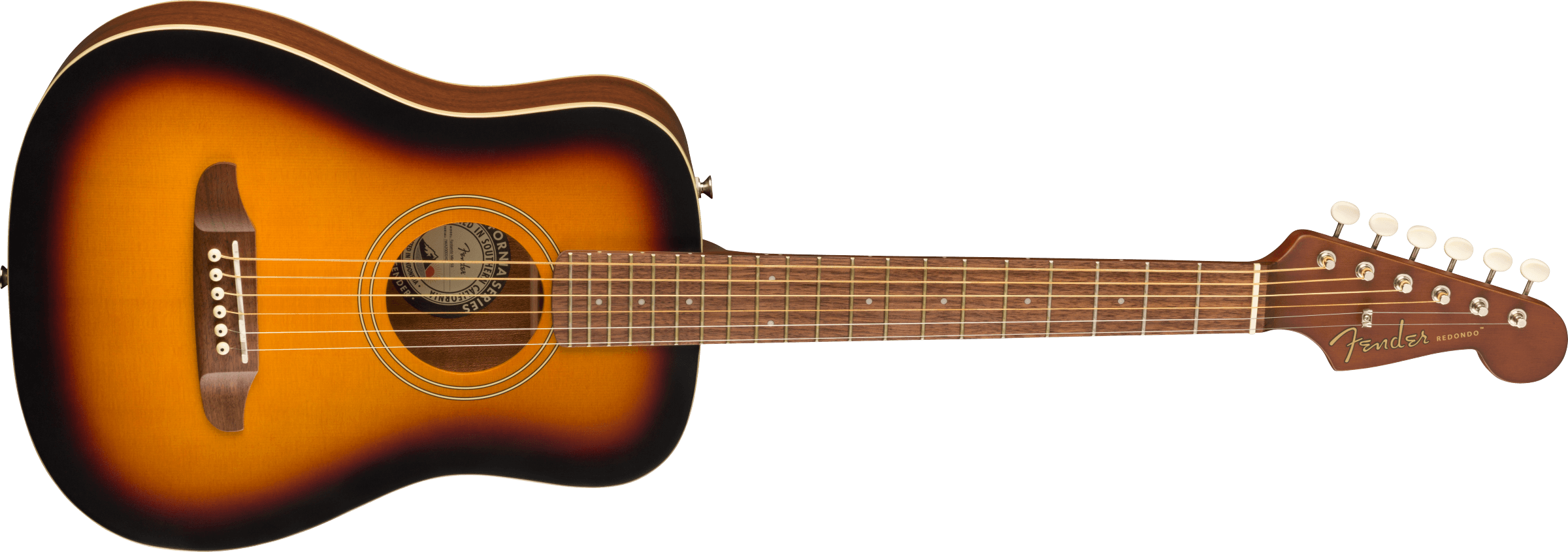 Fender Redondo Mini Dreadnought Epicea Acajou Pf - Sunburst - Guitare Acoustique Voyage - Variation 2