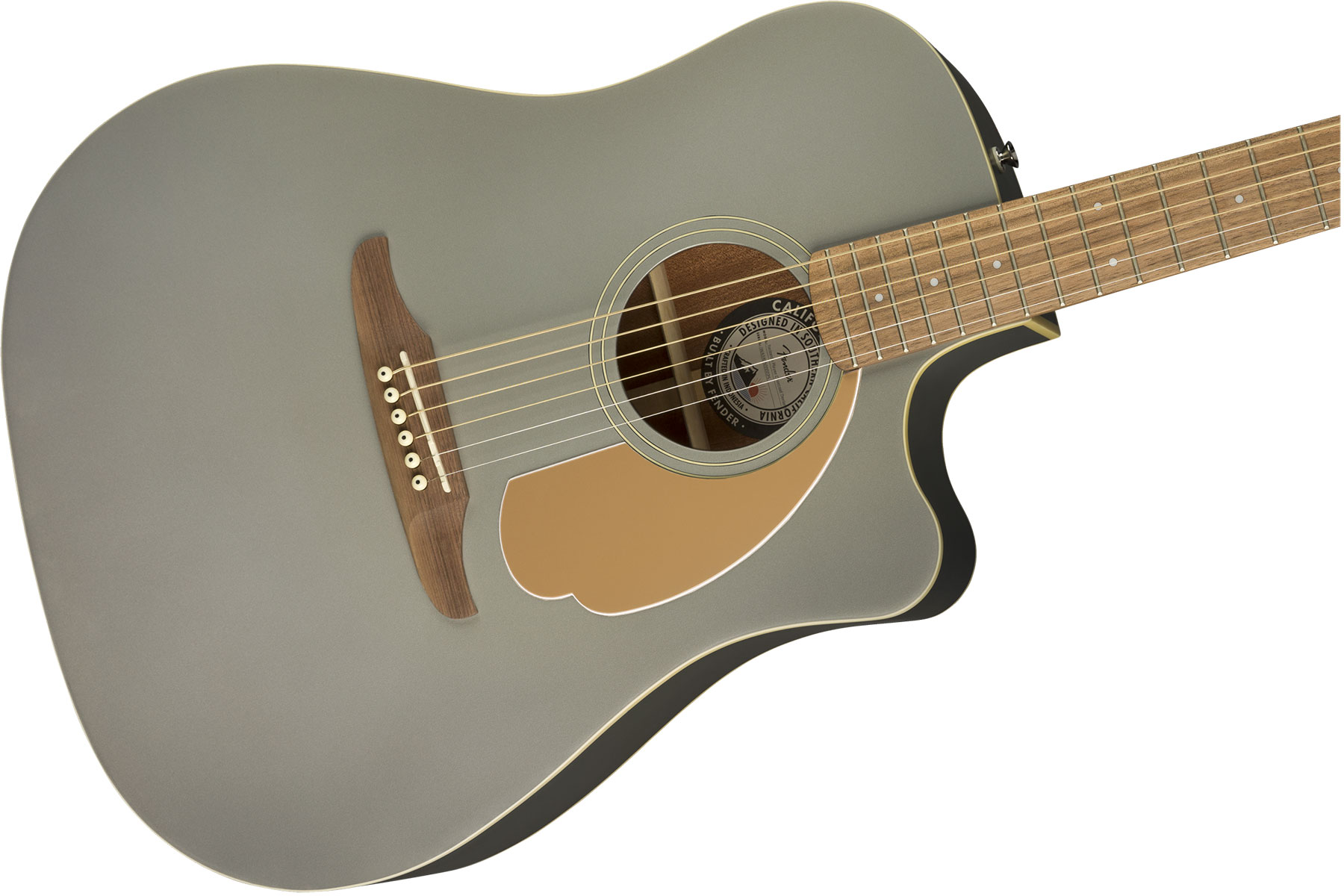 Fender Redondo Player California Dreadnought Cw Epicea Acajou Wal - Slate Satin - Guitare Electro Acoustique - Variation 2