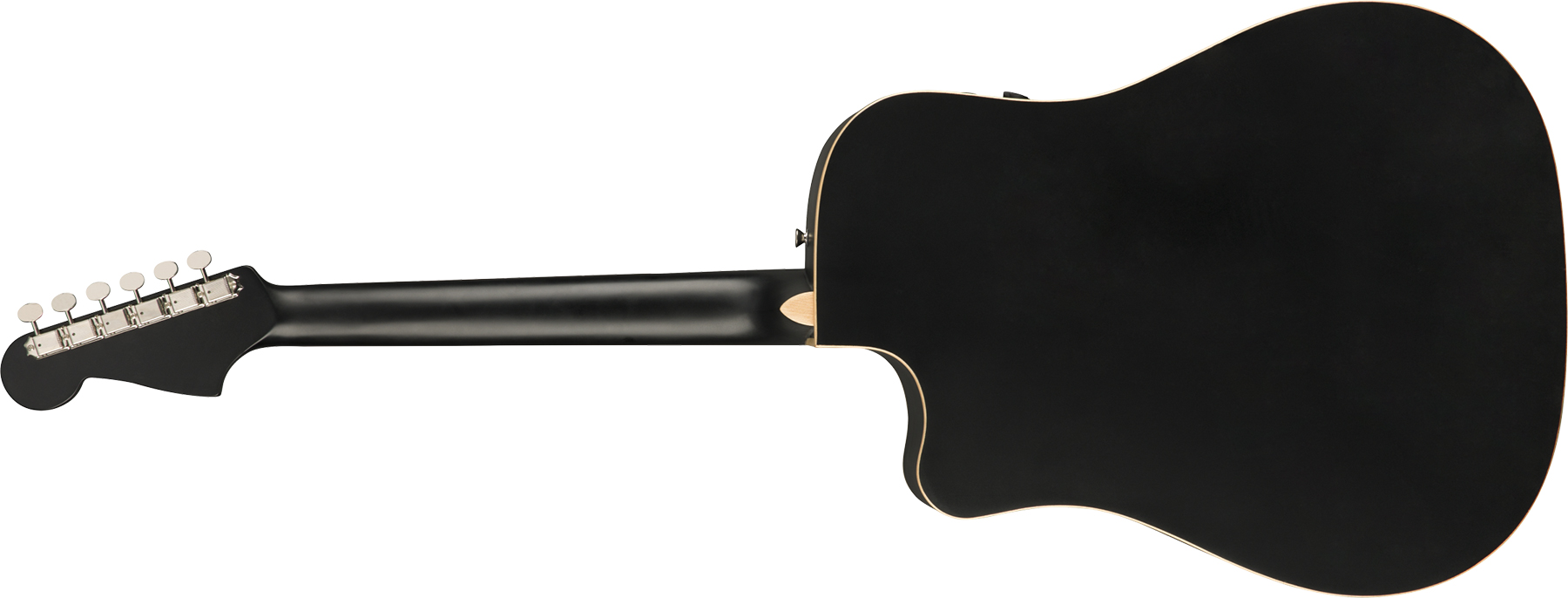 Fender Redondo Special California Dreadnought  Cw Epicea Acajou Pf +housse - Matte Black - Guitare Electro Acoustique - Variation 1