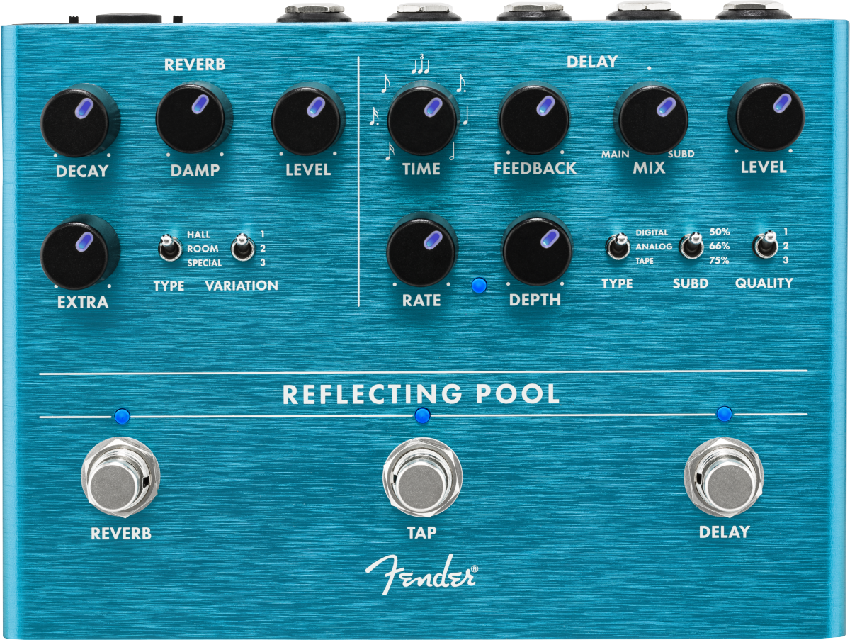 Fender Reflecting Pool Delay Reverb - PÉdale Reverb / Delay / Echo - Variation 1