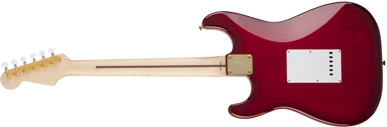 Fender Richie Kotzen Strat Japan Ltd 3s Mn - Transparent Red Burst - Guitare Électrique Forme Str - Variation 4