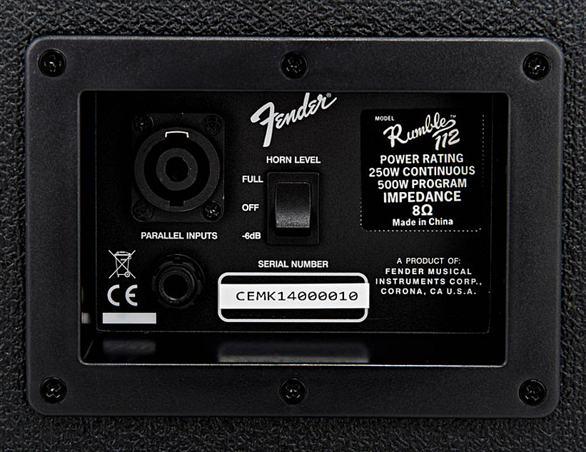 Fender Rumble 112 Cabinet V3 1x12 500w 8-ohms - Baffle Ampli Basse - Variation 3