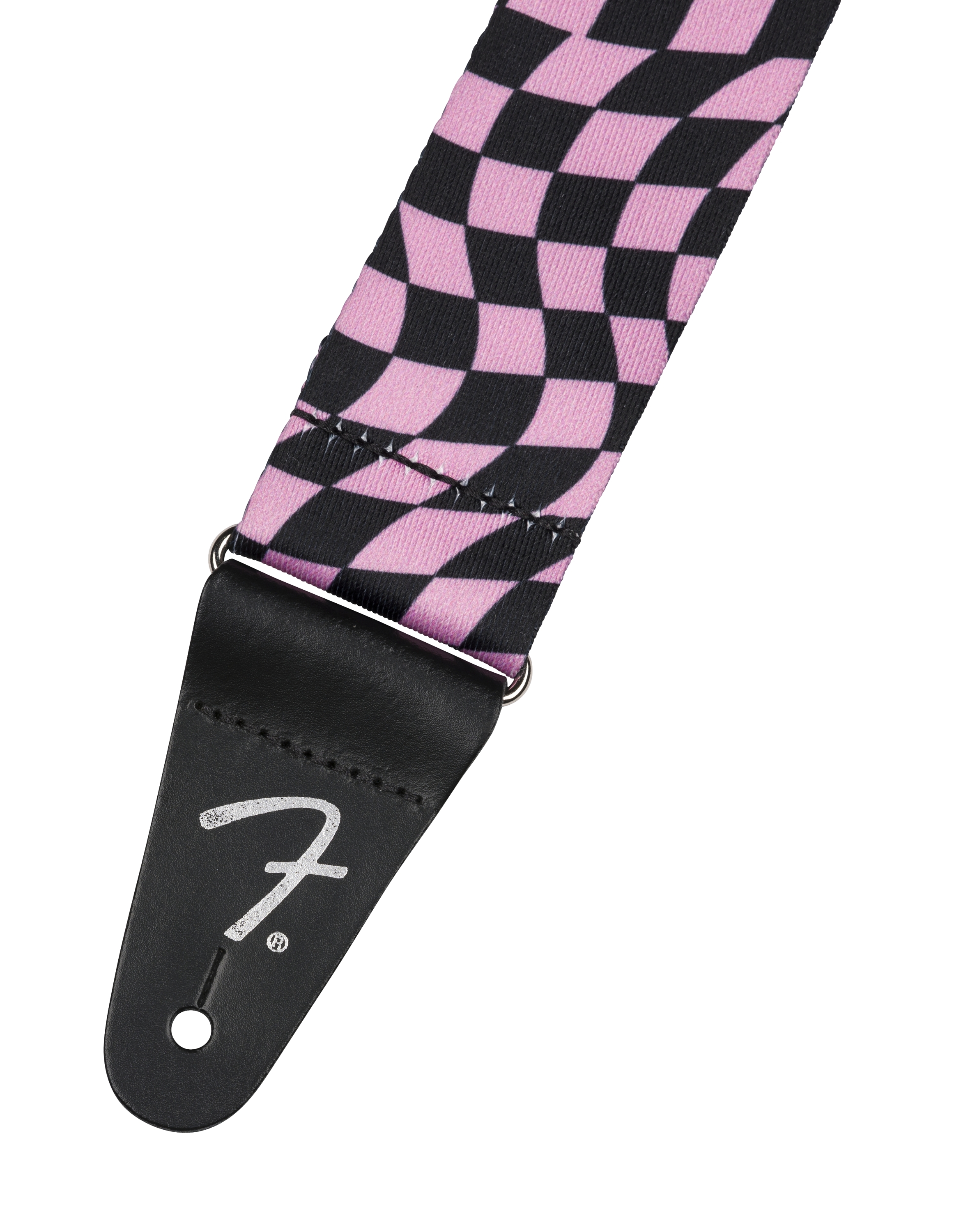 Fender Sangle Poly À Damier OndulÉe Pnk - Sangle Courroie - Variation 1