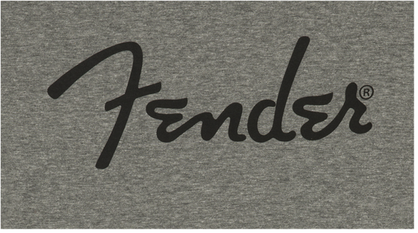 T-shirt Fender Spaghetti Logo T Grey Medium - M