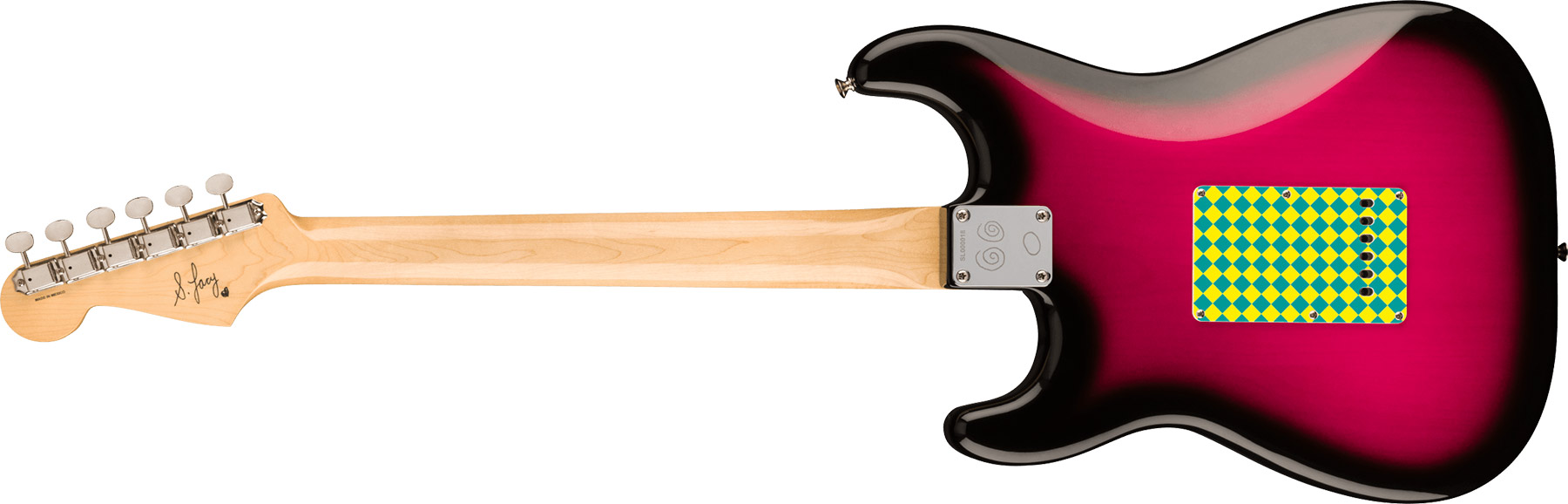 Fender Steve Lacy Strat People Pleaser Mex Signature 3s Trem Mn - Chaos Burst - Guitare Électrique Forme Str - Variation 1