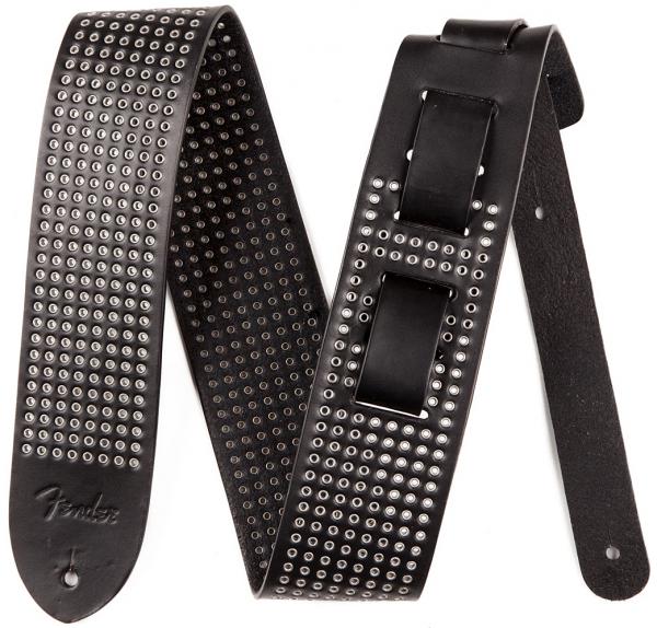 Sangle courroie Fender Straps Leather Small Rivets