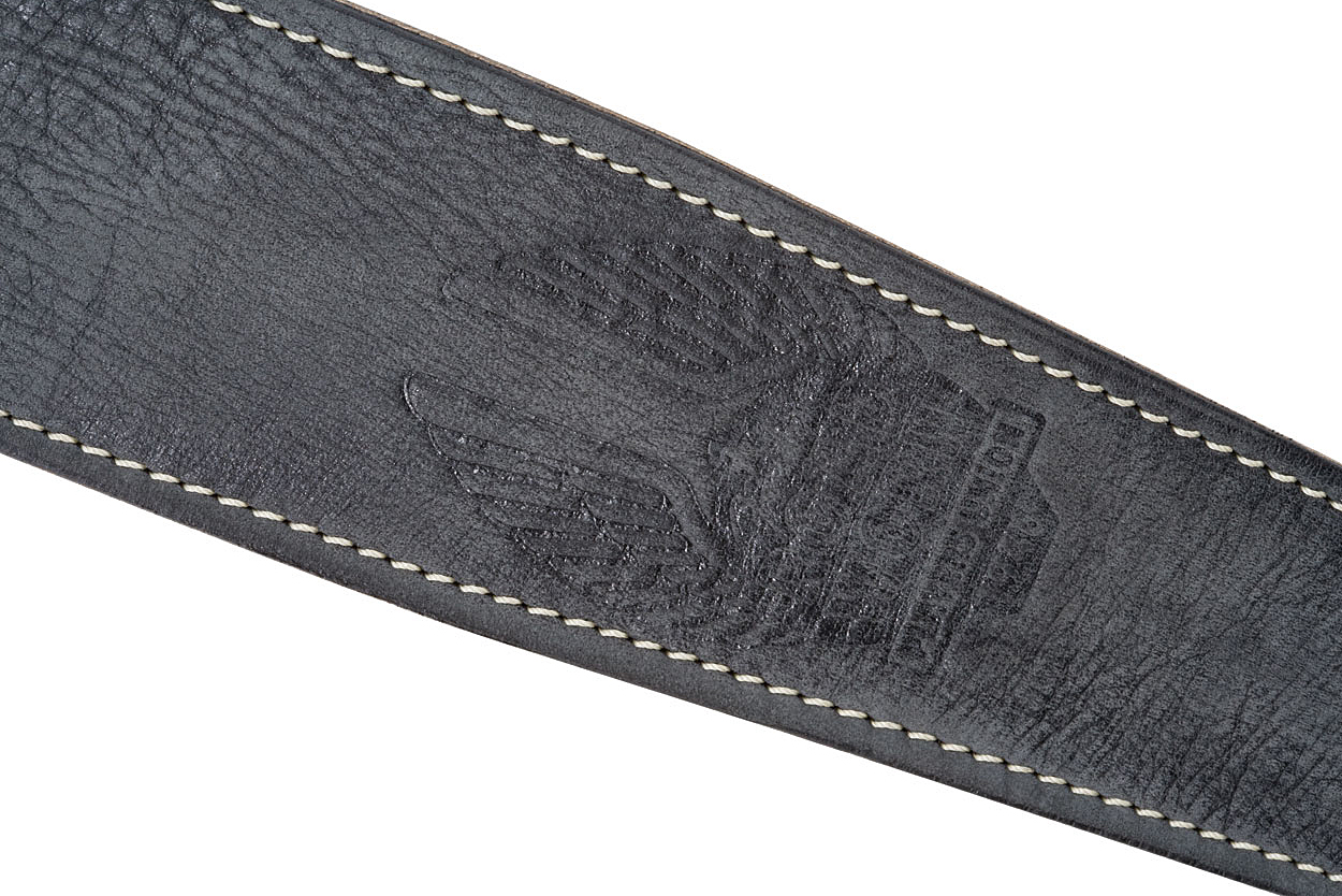 Fender Leather Road Worn Black - Sangle Courroie - Variation 1
