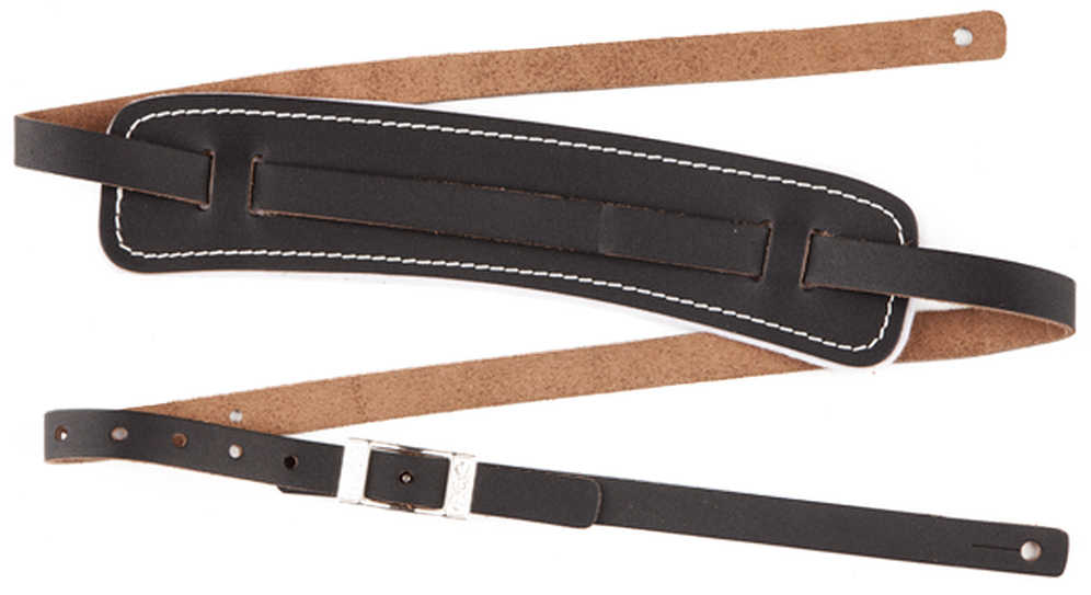 Fender Vintage Standard Leather Strap Black - Sangle Courroie - Variation 1