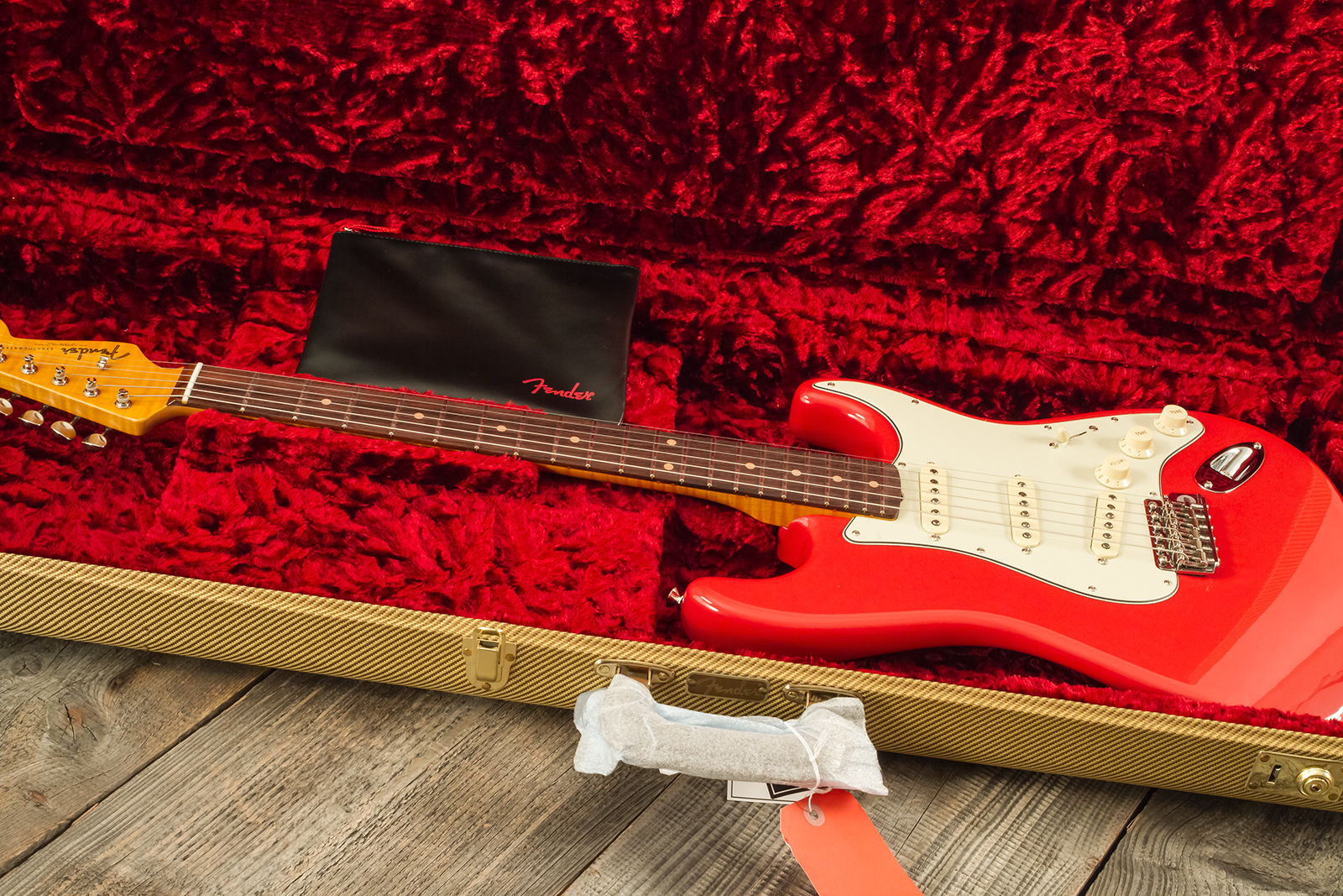 Fender Strat 1961 American Vintage Ii Ltd Usa 3s Trem Rw - Fiesta Red - Guitare Électrique Forme Str - Variation 11