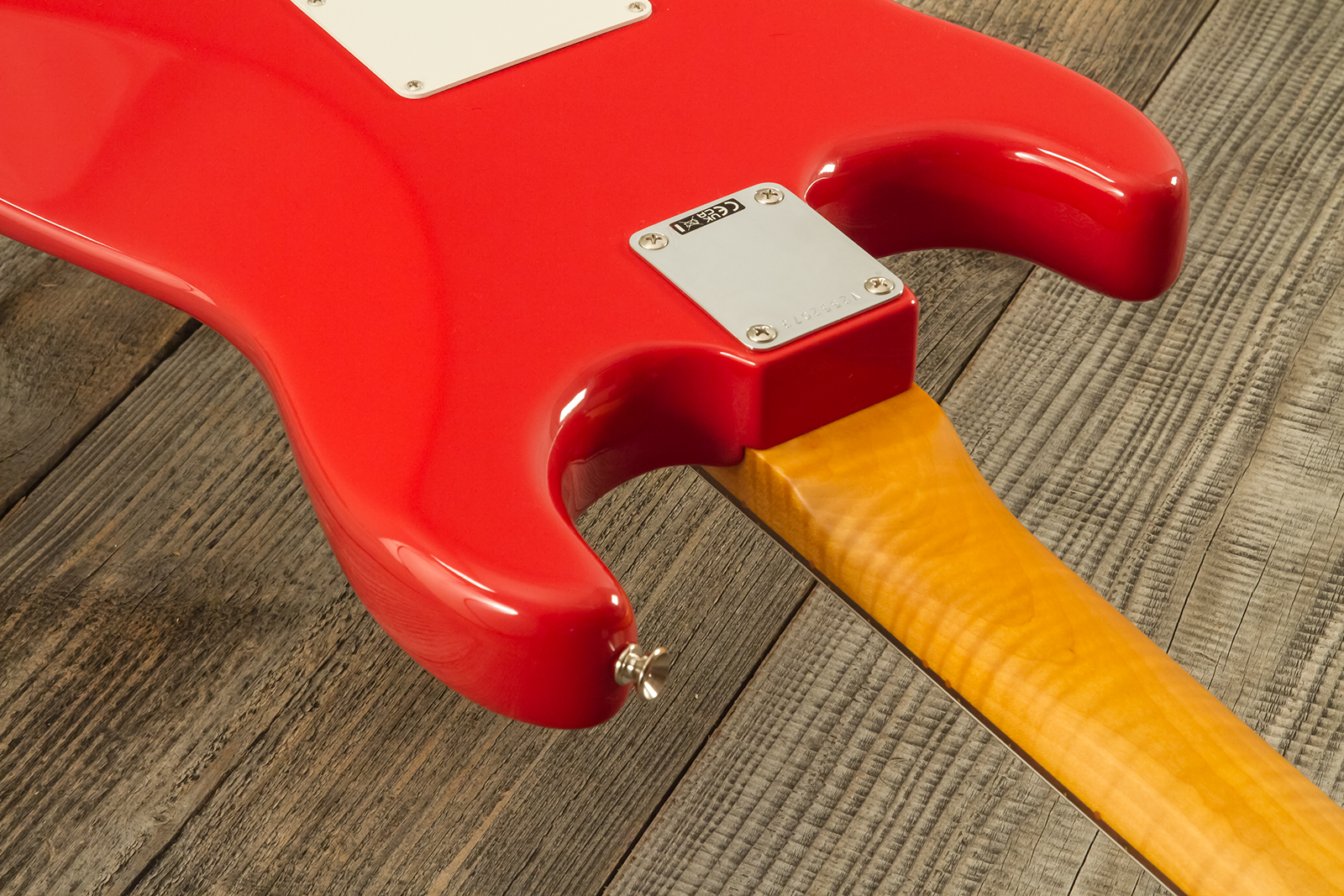 Fender Strat 1961 American Vintage Ii Ltd Usa 3s Trem Rw - Fiesta Red - Guitare Électrique Forme Str - Variation 8