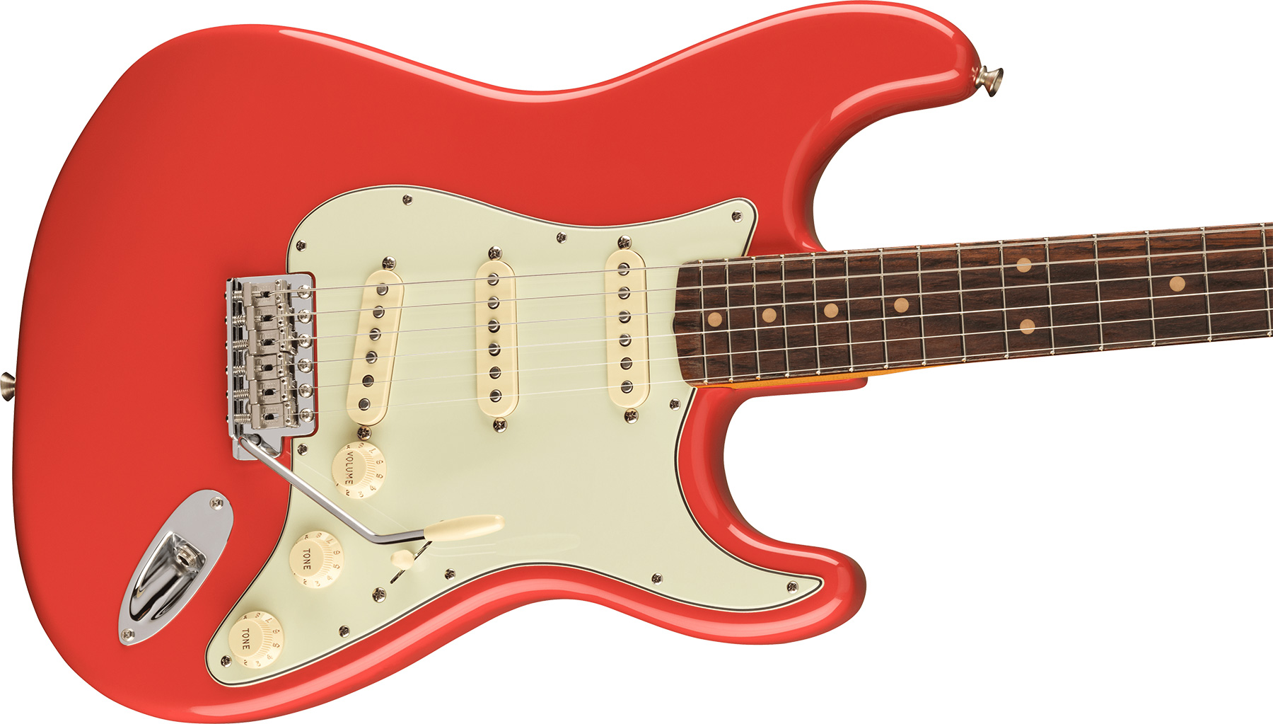 Fender Strat 1961 American Vintage Ii Usa 3s Trem Rw - Fiesta Red - Guitare Électrique Forme Str - Variation 2