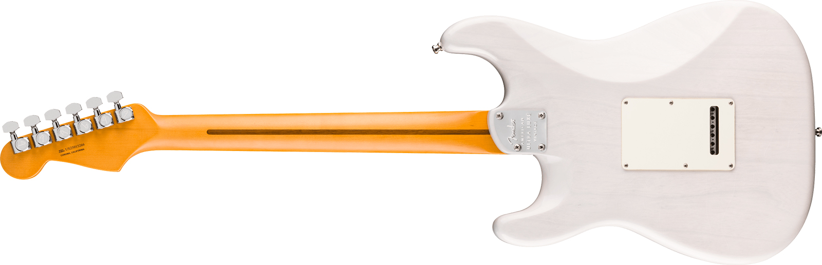 Fender Strat 50s American Ultra Luxe Usa 3s Trem Mn - White Blonde - Guitare Électrique Forme Str - Variation 1