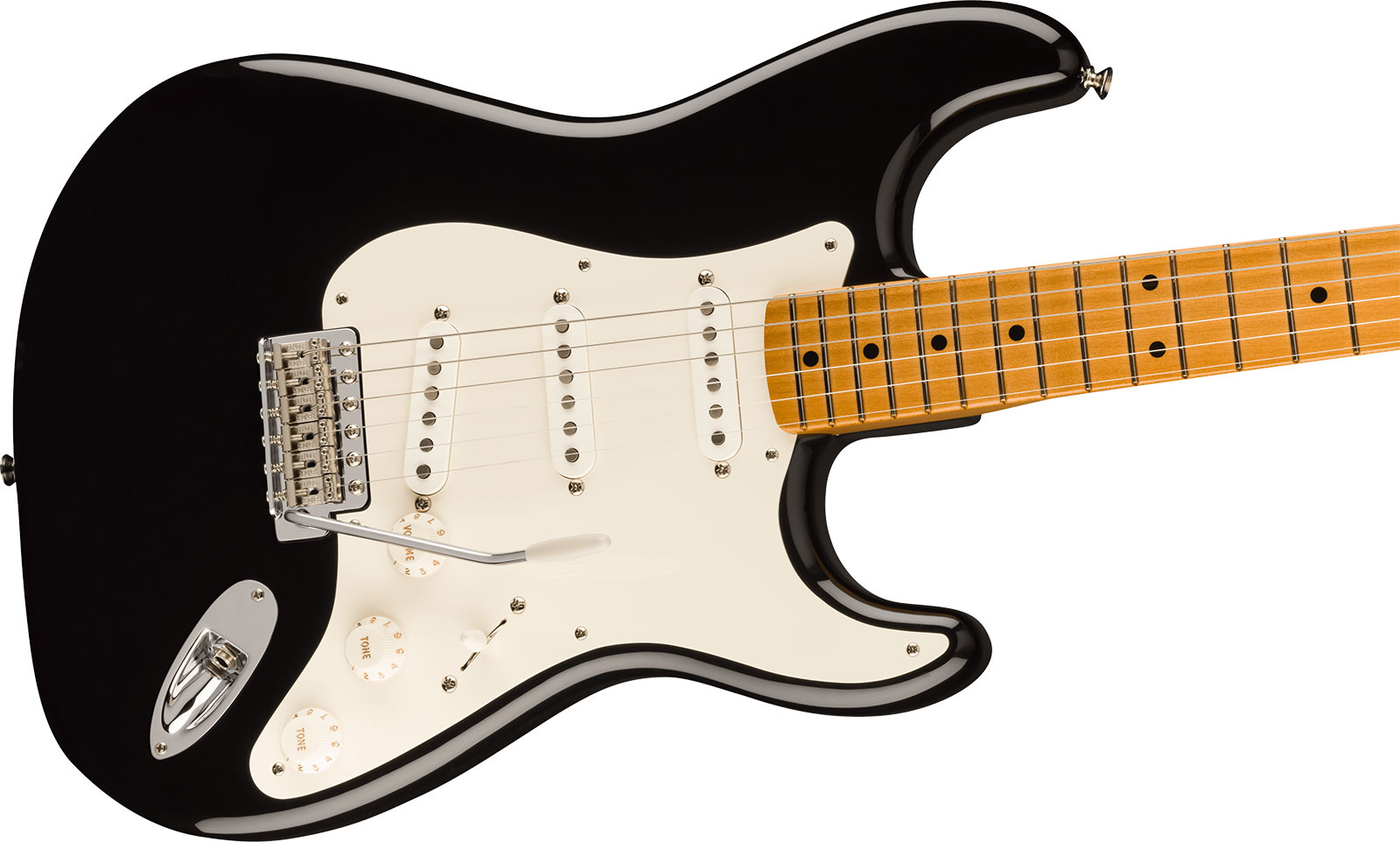 Fender Strat 50s Vintera 2 Mex 3s Trem Mn - Black - Guitare Électrique Forme Str - Variation 2