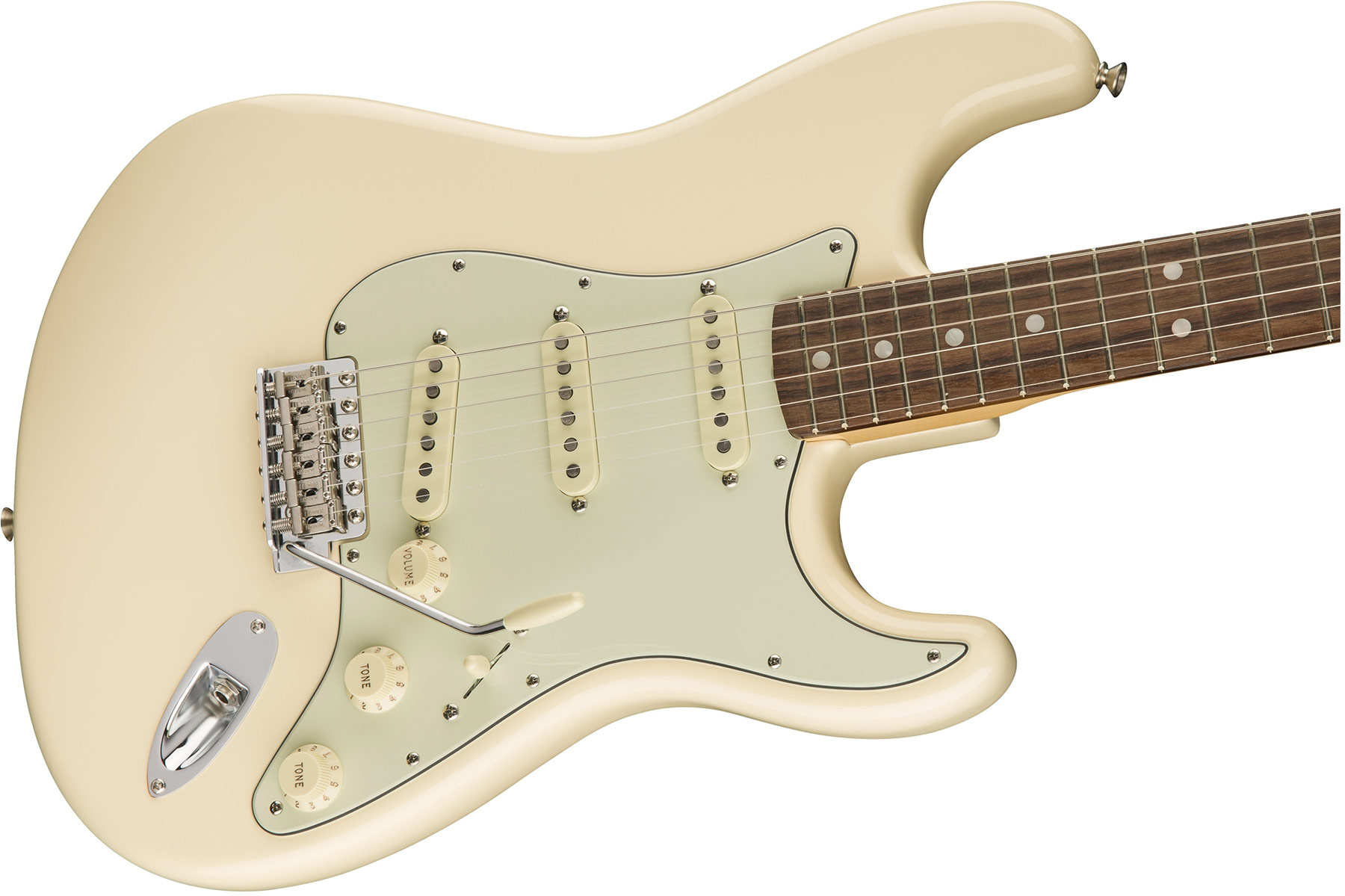 Fender Strat '60s Lh Gaucher American Original Usa Sss Rw - Olympic White - Guitare Électrique Gaucher - Variation 3